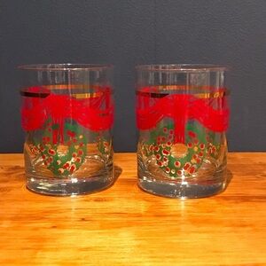 Vintage Libbey Holiday Glasses
